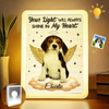 Custom Photo Rest In Peace, Always In Our Hearts - Memorial Personalized Custom LED Mirror Frame Lamp - Sympathy Gift For Pet Owners, Pet Lovers