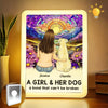 Together Always, Love Beyond Words - Dog Personalized Custom LED Mirror Frame Lamp - Gift For Pet Owners, Pet Lovers