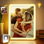 Custom Photo Every Moment With You Is A Gift - Couple Personalized Custom LED Mirror Frame Lamp - Gift For Couple, Husband, Wife