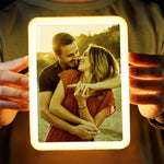 Custom Photo Every Moment With You Is A Gift - Couple Personalized Custom LED Mirror Frame Lamp - Gift For Couple, Husband, Wife