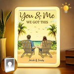 You And Me We Got This - Couple Personalized Custom LED Mirror Frame Lamp - Gift For Couple