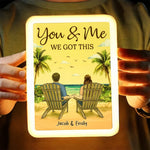 You And Me We Got This - Couple Personalized Custom LED Mirror Frame Lamp - Gift For Couple