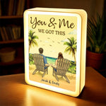 You And Me We Got This - Couple Personalized Custom LED Mirror Frame Lamp - Gift For Couple