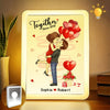 You’re My Favorite Place To Be - Couple Personalized Custom LED Mirror Frame Lamp - Gift For Husband Wife, Anniversary