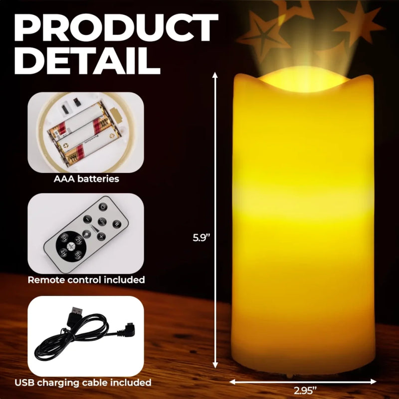 Custom Photo Love Lives On, Even After Goodbye - Memorial Personalized Custom LED Projection Flameless Candle - Sympathy Gift For Family Members