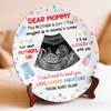 Custom Photo A Bundle Of Joy Is Coming Soon - Family Personalized Custom Ceramic Plate - Mother's Day, Baby Shower Gift, Gift For First Mom