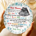 Custom Photo Our Greatest Blessing Is On The Way - Family Personalized Custom Ceramic Plate - Mother's Day, Baby Shower Gift, Gift For New Moms, Mom