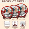 Custom Photo Love Never Fades, Only Grows - Memorial Personalized Custom Ceramic Plate - Sympathy Gift For Family Members