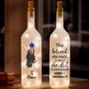 L'avenir est brillant, tout comme vous - Lampe bouteille personnalisée pour la famille - Cadeau de remise de diplôme pour les membres de la famille, les frères et sœurs