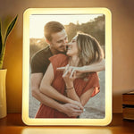 Custom Photo Every Moment With You Is A Gift - Couple Personalized Custom LED Mirror Frame Lamp - Gift For Couple, Husband, Wife