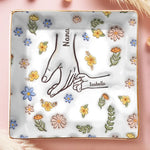 Love Ties Us Together - Family Personalized Custom 3D Inflated Effect Printed Full-Print Jewelry Dish - Mother's Day, Gift For Family