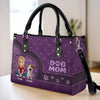 Dog Mom, More Love And Less Bark - Dog Personalized Custom Leather Handbag - Mother's Day, Gift For Pet Owners, Pet Lovers