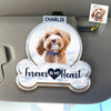 Custom Photo I Will Carry You With Me - Memorial Personalized Custom Car Visor Clip - Sympathy Gift For Pet Owners, Pet Lovers