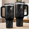 The Hands That Raised Us, The Love That Guides Us - Family Personalized Custom Engraved 40oz Tumbler With Handle - Mother's Day, Gift For Mom, Grandma