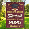 Bravo pour votre incroyable réussite ! Drapeau personnalisé pour la famille ! Cadeau de remise de diplôme pour les membres de la famille, les frères et sœurs.