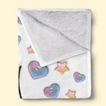 Forever Connected, Hand in Hand - Family Personalized Custom 3D Inflated Effect Printed Blanket - Mother's Day, Gift For Mom, Grandma