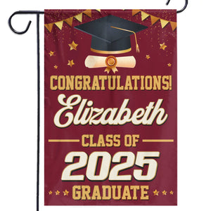 Bravo pour votre incroyable réussite ! Drapeau personnalisé pour la famille ! Cadeau de remise de diplôme pour les membres de la famille, les frères et sœurs.