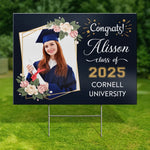 Custom Photo Your Journey To Success Starts Now - Family Personalized Custom Yard Sign - Graduation Gift For Family