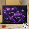 Ensemble amoureux, pour toujours dans le cœur - Blocs de construction rectangulaires horizontaux personnalisés pour couple - Cadeau pour mari et femme, anniversaire