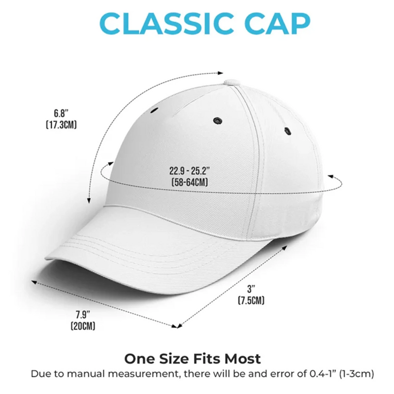 My First Superhero - Family Personalized Custom Hat, All Over Print Classic Cap - Father's Day, Gift For Dad, Grandpa