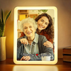Custom Photo Mom, My Guiding Light - Family Personalized Custom LED Mirror Frame Lamp - Mother's Day, Gift For Mom, Daughter