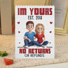Pour toujours et à jamais - Blocs de construction rectangulaires verticaux personnalisés pour couple - Cadeau pour mari et femme, anniversaire