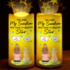 Your Light Will Always Shine In My Heart - Memorial Personalized Custom LED Projection Flameless Candle - Sympathy Gift For Pet Owners, Pet Lovers