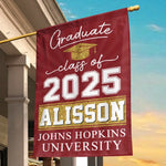 New Beginnings, Endless Possibilities - Family Personalized Custom Flag - Graduation Gift For Family