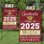 New Beginnings, Endless Possibilities - Family Personalized Custom Flag - Graduation Gift For Family