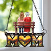 No Distance Can Break A Mother’s Love - Family Personalized Window Hanging Suncatcher Ornament - Mother's Day, Gift For Mom, Grandma