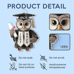 Custom Name Graduation Owl Gifts - Personalized Car Ornament