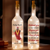 Rêvez grand, obtenez un diplôme plus grand - Lampe bouteille personnalisée pour la famille - Cadeau de remise de diplôme pour les membres de la famille, les frères et sœurs