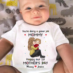 You'Re Doing A Great Job Mummy - Family Personalized Custom Baby Onesie - Mother's Day, Baby Shower Gift, Gift For First Mom