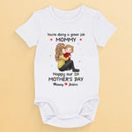 You'Re Doing A Great Job Mummy - Family Personalized Custom Baby Onesie - Mother's Day, Baby Shower Gift, Gift For First Mom