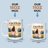 Side By Side, Paws & Hearts - Dog Personalized Custom Mug - Gift For Pet Owners, Pet Lovers
