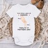 From My Little Hand To Your Big Heart - Family Personalized Custom Baby Onesie - Mother's Day, Baby Shower Gift, Gift For First Mom