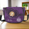 A Purse Full Of Love, A Heart Full Of Grandkids - Family Personalized Custom Leather Saddle Bag - Mother's Day, Gift For Mom, Grandma
