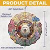 Custom Photo A Piece Of My Heart Spins With You - Memorial Personalized Custom Wind Spinner - Sympathy Gift For Pet Owners, Pet Lovers