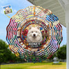 Custom Photo A Piece Of My Heart Spins With You - Memorial Personalized Custom Wind Spinner - Sympathy Gift For Pet Owners, Pet Lovers