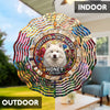 Custom Photo A Piece Of My Heart Spins With You - Memorial Personalized Custom Wind Spinner - Sympathy Gift For Pet Owners, Pet Lovers