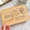 A Family Bond, Forever Engraved - Family Personalized Custom Engraved Wooden Tea & Snack Board - Mother's Day, Gift For Mom, Grandma