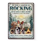Paws, Play And Campfire Days - Dog Personalized Custom Home Decor Metal Sign - House Warming Gift For Pet Owners, Pet Lovers