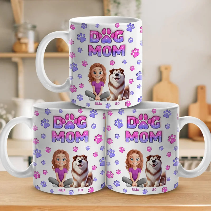 Dog Hair Is My Glitter - Dog & Cat Personalized Custom 3D Inflated Effect Printed Mug - Mother's Day, Gift For Pet Owners, Pet Lovers