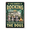 Si le camping-car vacille, je jure que c'est la faute du chien - Plaque en métal personnalisée pour décoration d'intérieur - Cadeau de pendaison de crémaillère pour les propriétaires d'animaux et les amoureux des animaux