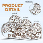 Strong Like A Mother’s Roots - Family Personalized Custom Heart Shaped Acrylic Plaque - Mother's Day, Gift For Mom, Grandma