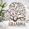 Strong Like A Mother’s Roots - Family Personalized Custom Heart Shaped Acrylic Plaque - Mother's Day, Gift For Mom, Grandma