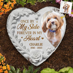Custom Photo Rest In Peace, My Loyal Companion - Memorial Personalized Custom Heart Shaped Memorial Stone - Sympathy Gift For Pet Owners, Pet Lovers