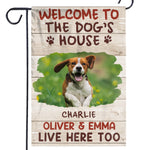 Custom Photo Tail Wags And Paw Prints Only - Dog & Cat Personalized Custom Flag - Gift For Dog Lovers, Pet Lovers