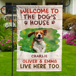 Custom Photo Tail Wags And Paw Prints Only - Dog & Cat Personalized Custom Flag - Gift For Dog Lovers, Pet Lovers