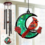 Cardinal Memorial Dad Tribute Decor - Wind Chime